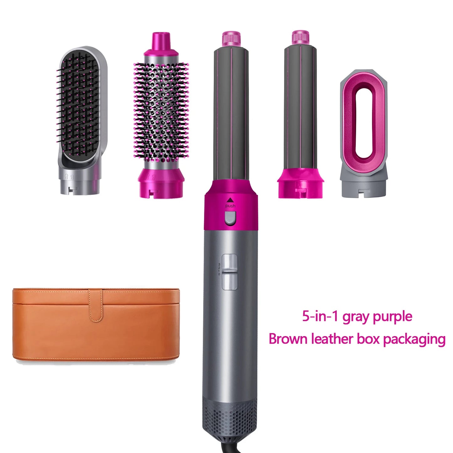 Sèche-cheveux multifonction 5 en 1 pour Dyson Airwraps - Brosse soufflante, fer à friser, lisseur, et outils de coiffure.